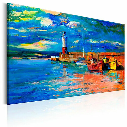 Paris Prix Tableau Imprimé Seaside Landscape : the Lighthouse 80 x 120 cm