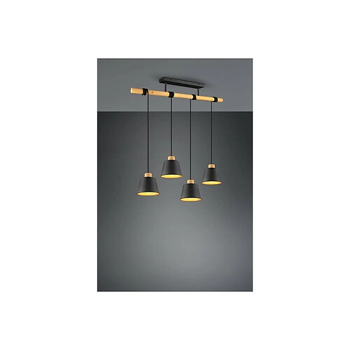 TRIO LIGHTING Suspensions Harris Noir mat 4x40W E27