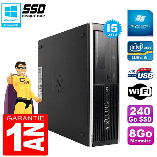 PC HP Compaq Pro 6300 SFF I5-3470 RAM 8Go Disque 240Go SSD Graveur DVD Wifi W7 · Occasion