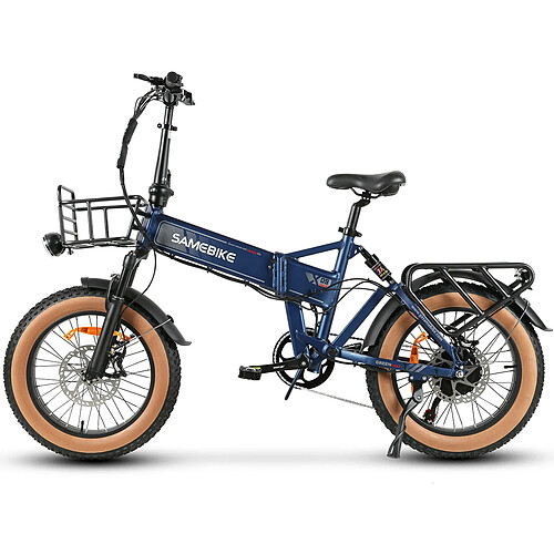 SAMEBIKE XWLX09-II Vélo électrique - moteur 1000W batterie 48V15AH autonomie 65KM frein à disque hydraulique - Bleu