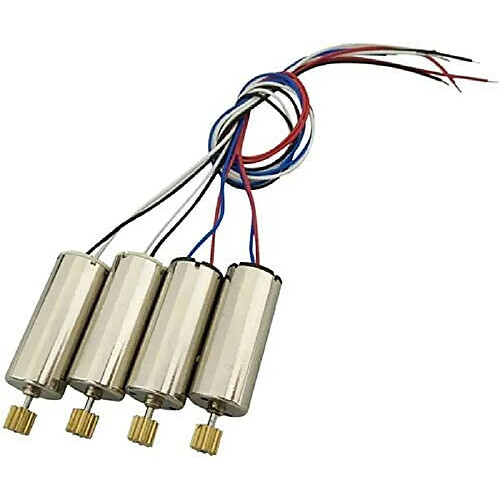 4 Pièces Moteurs de Rechange pour Drones RC Quadricoptères JJRC H8C H8D DFD F183 (2 CCW -2 CW), couleur argent