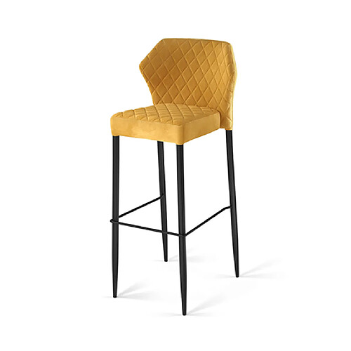 Materiel Chr Pro Tabouret de Bar Elégant Louis Revêtement en Velours Ignifuge - Veba