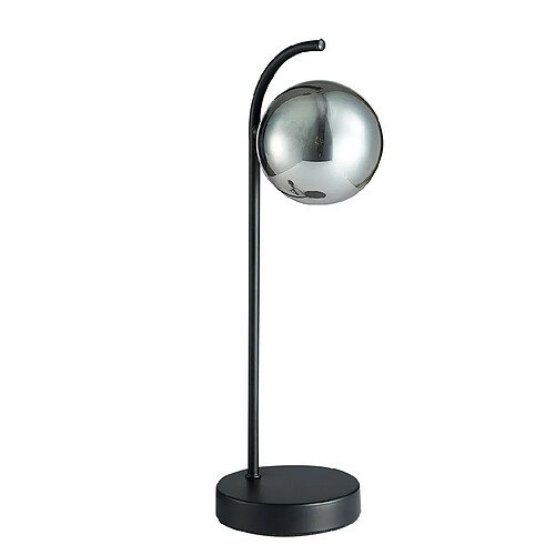 SPRING Lampe de Table Contemporaine Globe Noir, Verre