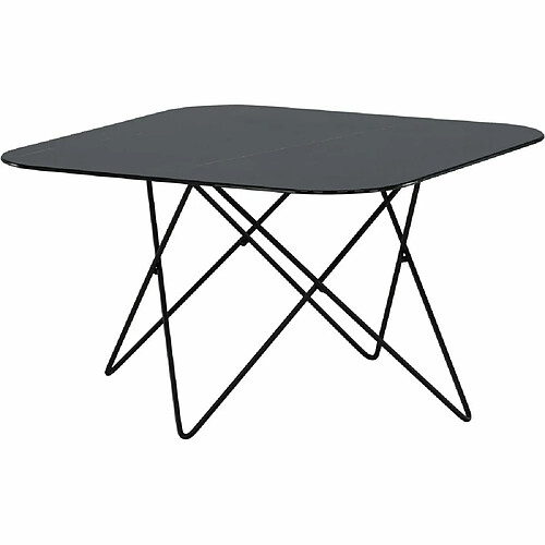 Venture Home Table basse carré acier et verre Tristar.