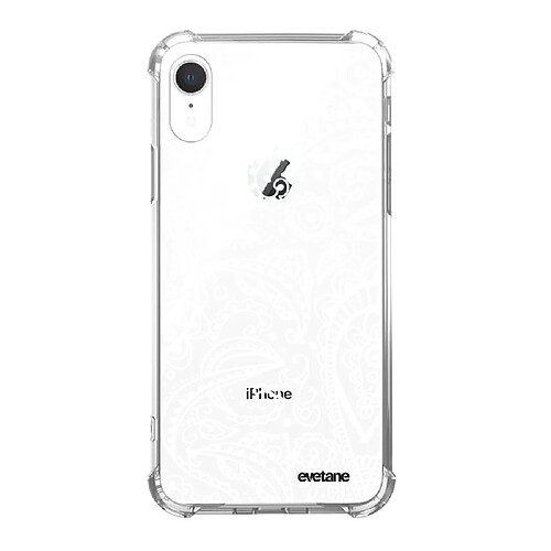 Coque iPhone Xr anti-choc souple avec angles renforcés Bandana Dentelle Evetane