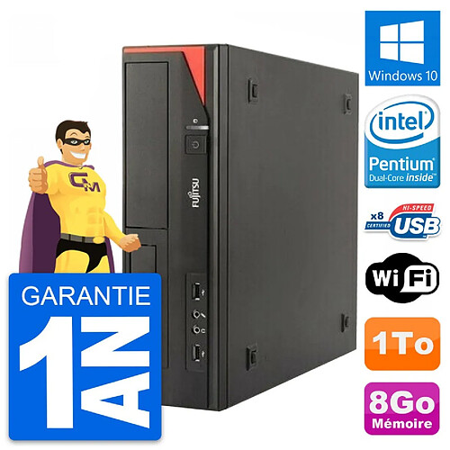 PC Fujitsu Esprimo E520 DT Intel G3220 RAM 8Go Disque Dur 1To Windows 10 Wifi · Occasion