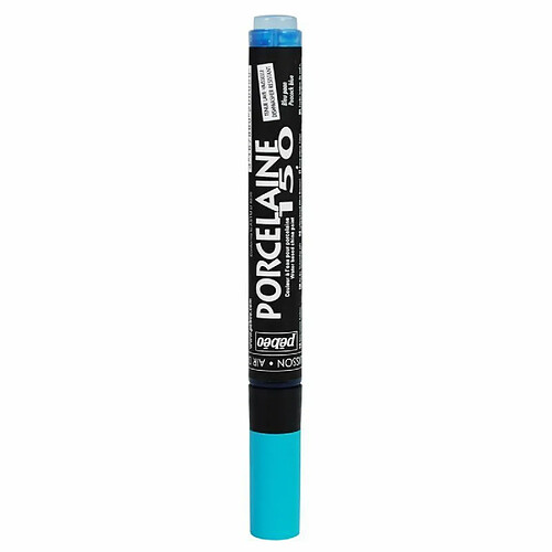 Pebeo Feutre peinture à l'eau pour porcelaine - Bleu paon - 1,2 mm