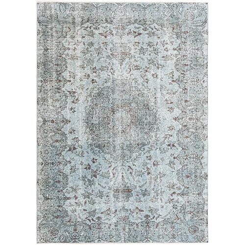 Vidal Tapis de laine 269x193 Bleu Ultra Vintage