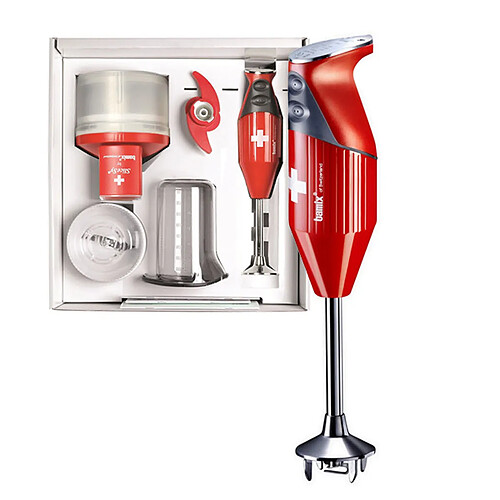 bamix - mixeur plongeant multifonctions 200w rouge - mx105077