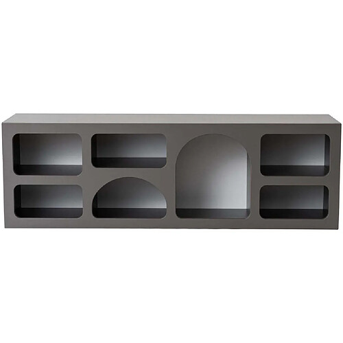 Hanah Home Etagère avec niches Lorin 160 x 38 x 51 cm anthracite.