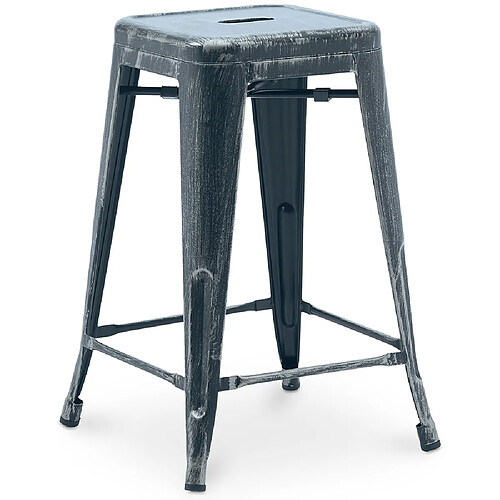 ICONIK INTERIOR Tabouret de bar - Design industriel - 60cm - Nouvelle édition - Stylix Industriel