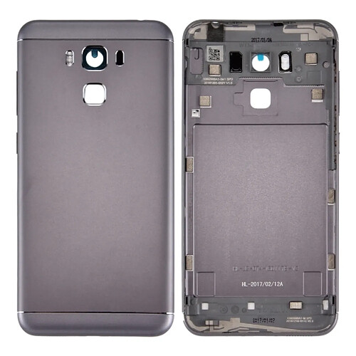 Wewoo Coque arrière gris pour Asus ZenFone 3 Max / ZC553KL Couverture de batterie en alliage d'aluminium pièce détachée