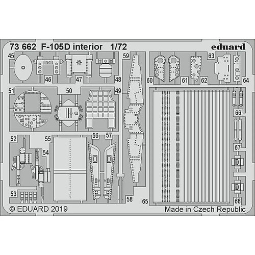 F-105D interior for Trumpeter - 1:72e - Eduard Accessories