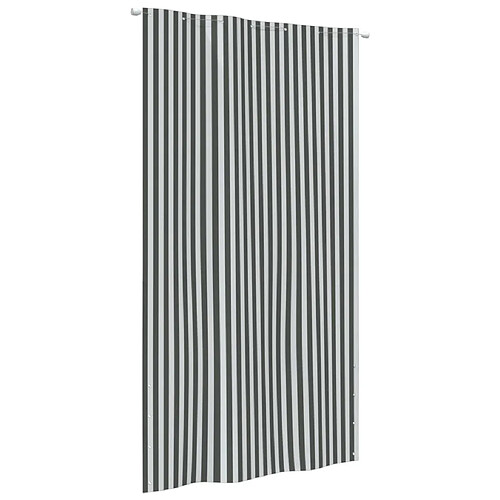 vidaXL Écran de balcon Anthracite et blanc 140x240 cm Tissu Oxford