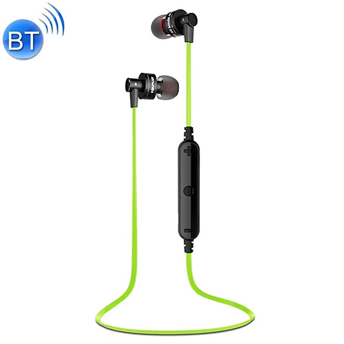 Wewoo Ecouteur Bluetooth pour iPhone sans fil Sport écouteurs stéréo avec contrôle de micro support Handfree Appel Samsung HTC Sony et Smartphones Vert