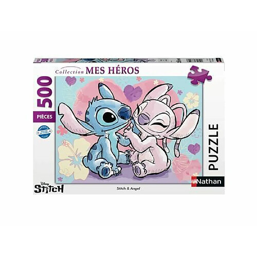 Wagram Puzzle 500 pièces Nathan Stitch & Angel Disney