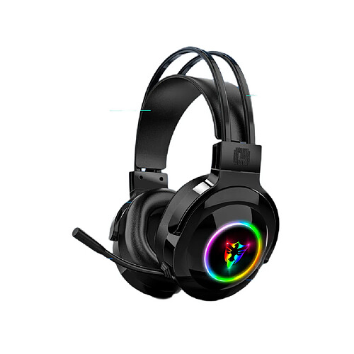 General Casque de jeu filaire, prise audio 0,1 pouce, coussinets en mousse à mémoire de forme, lumière LED, basses surround, léger, compatible avec PC, PlayStation, Xbox, Switch.(Canal USB 7.1)