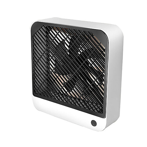 (2) Ventilateur de Bureau Portable Rechargeable USB Ventilateur Silencieux à Flux d'Air Puissant à 2 Vitesses pour Bureau à Domicile