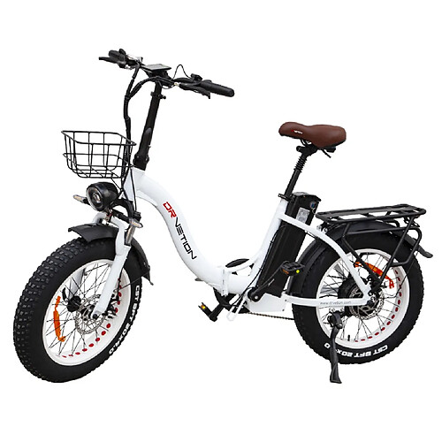 DRVETION CT20 Vélo électrique pliant, gros pneu 20 x 4,0 pouces, moteur 750 W, batterie 48 V 15 Ah, vitesse maximale de 45 km/h