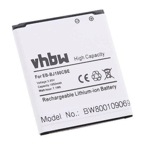 vhbw Li-Ion batterie 1850mAh (3.85V) pour téléphone smartphone comme Samsung EB-BJ100BBE, EB-BJ100BCE, EB-BJ100CBE, EB-BJ100CBZ, GH43-04412A