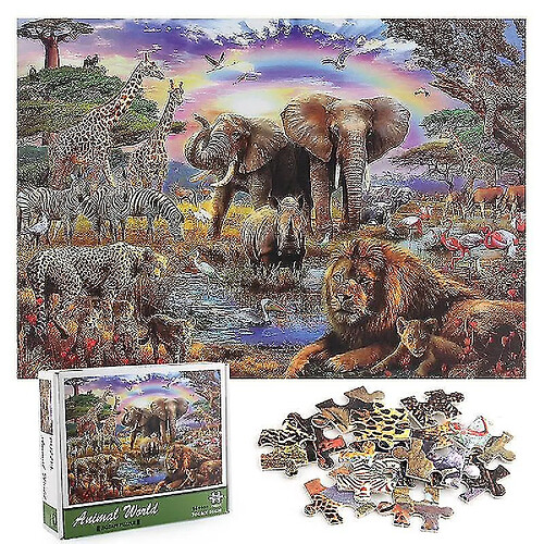 Universal Puzzle du monde animal jeu de décompression 1000 pièces