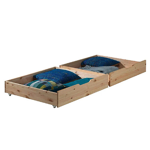 VIPACK Tiroirs de lit Pino - Bois