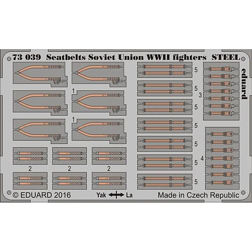 Seatbelts Soviet Union WWII fightersSTEE - 1:72e - Eduard Accessories