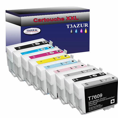 T3Azur 9x Epson T76XL -Compatible