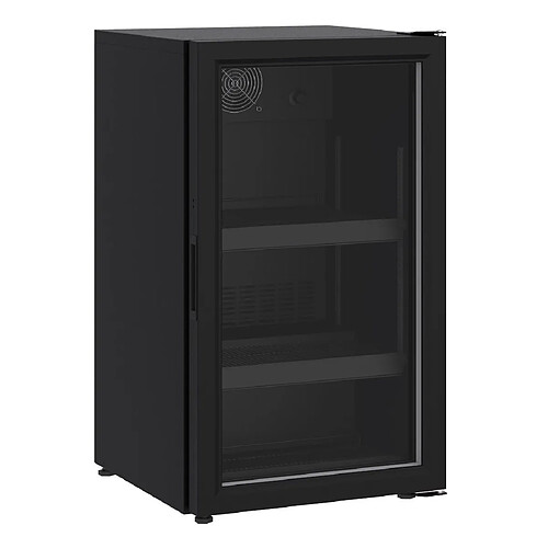 Mini-Armoire Réfrigérée positive noire Porte Vitrée 136 L - Combisteel