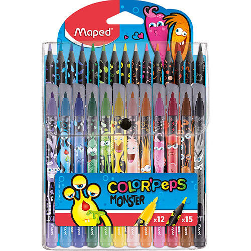 Maped Kit de coloriage COLOR'PEPS MONSTER, étui de 24 ()