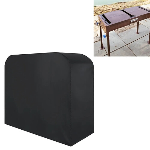 Wewoo Anti-UV Imperméable à la poussière noir Tissu Pliant Barbecue Housse De Protection En Plein Air Gaz Charbon Électrique Grill Couverture, Taille: 145 * 61 * 117cm