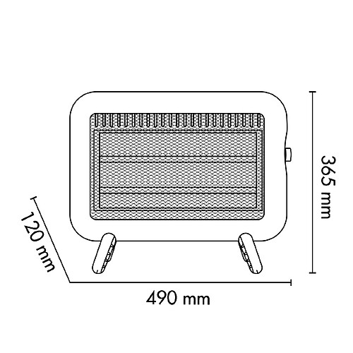 Argoclima ARGO SEVENTY ICE Intérieure Blanc 1000 W Chauffage d'appoint électrique à quartz