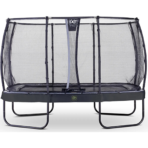 Trampoline EXIT Elegant Premium Rectangulaire 244x427 Noir + filet de securite Deluxe