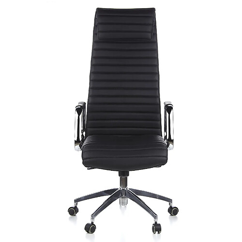 Siège de bureau / Siège de direction ASPERA 20, cuir Nappa noir hjh OFFICE