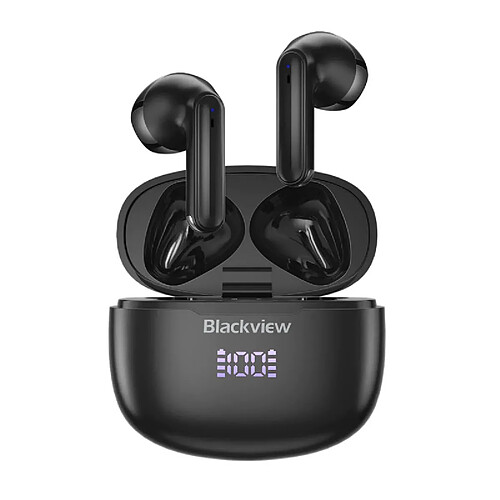 Blackview Airbuds 7 (Écouteurs sans fil - Affichage LED - Bluetooth 5.3) Noir