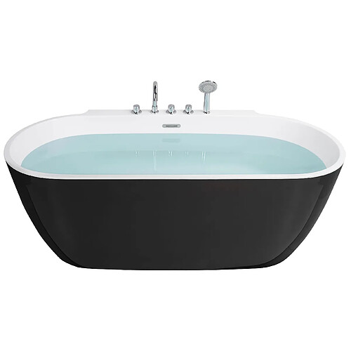 Beliani Baignoire îlot noire 170 x 80 cm ROTSO