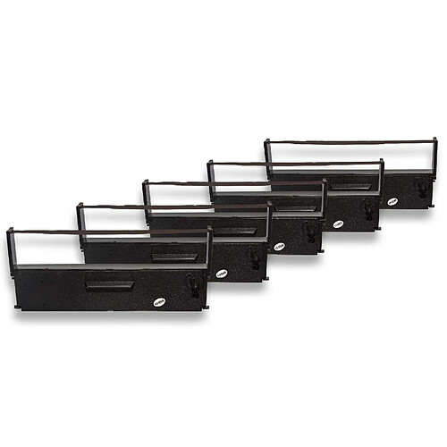 5 x bande d'encrage vhbw pour imprimante matricielle Epson TM-U 930 Series, TM-U 950, TM-U 950 P ERC-31, C43S015231, S015231, entre autres