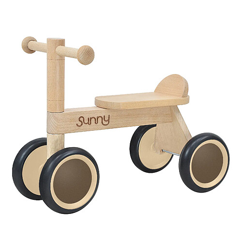 Sunny Mini Walker Draisienne - Bois | Draisienne 4 roues | Draisienne pour enfants pour l'intérieur et l'extérieur | Vélo Draisienne pour bébés pour garçons/filles de 1,5 à 3 ans