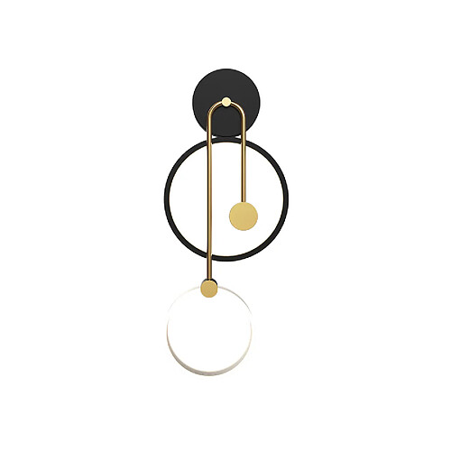 Universal Mur de salon simple lampe murale double cercle