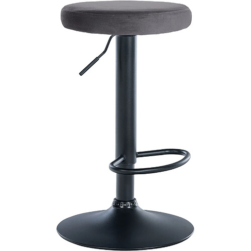 Non Tabouret de bar Ponte velours noir