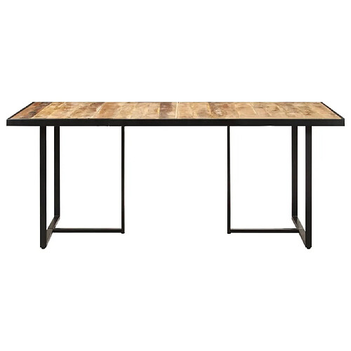 Maison Chic Table de salle à manger,Table à dîner 160 cm Bois de manguier brut -GKD67794