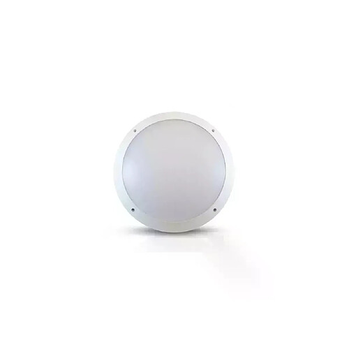 Hublot LED à Détecteur Blanc 20W 2000lm 120° IP65 Ø300 - Blanc Naturel 4000K