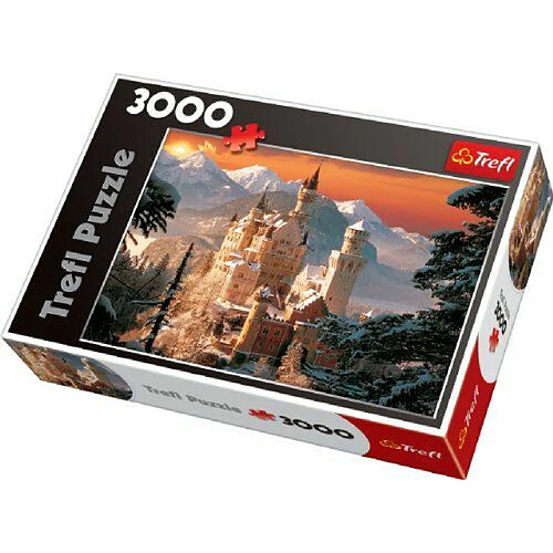 Trefl - 33025 - Puzzle - Wintry Neuschwanstein Castle, Germanie - 3000 Pièces