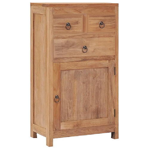 vidaXL Buffet 50x30x90 cm bois de teck massif