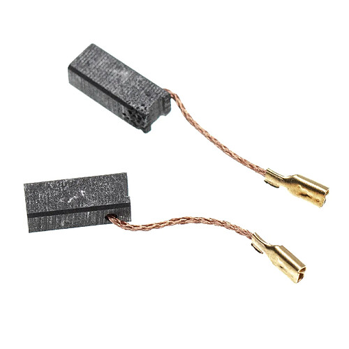 vhbw 2x Balais de charbon pour moteur électrique 15,3 x 5 x 6,3mm remplacement pour Metabo 20-008 pour outil électrique