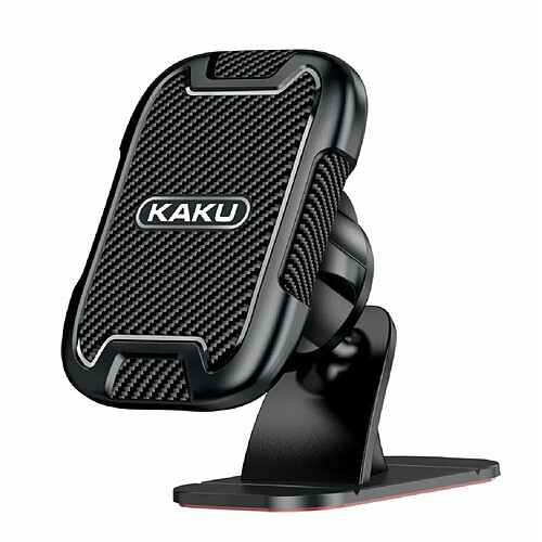 iKAKU KSC-426B Rubans adhésifs pour voiture Support universel magnétique avec rotation à 360 degrés Noir