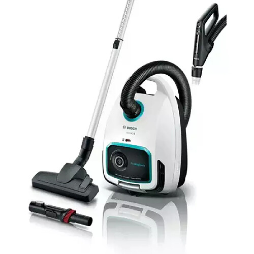 Bosch BGL6LHYG Aspirateur Traîneau 4L 75dB 240V 600W Télécommande Noir Blanc