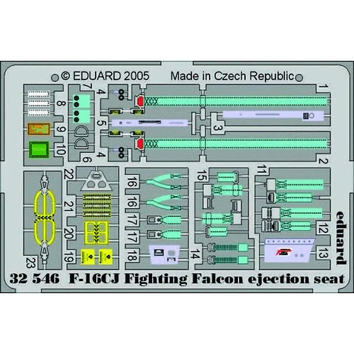 F-16CJ Fighting Falcon ejection seat für Tamiya Bausatz- 1:32e - Eduard Accessories