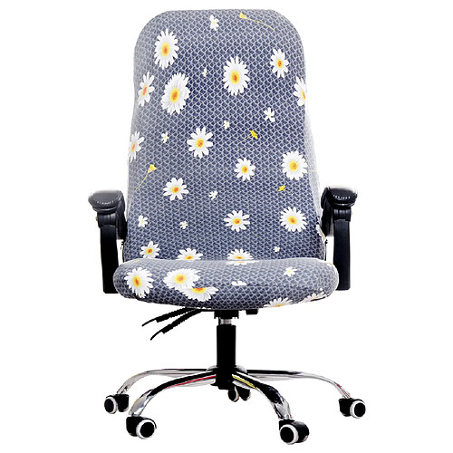 Housse de chaise d'ordinateur de bureau extensible à motif floral 15