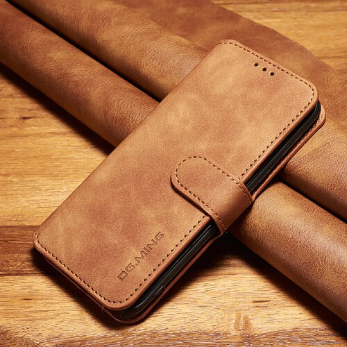 Etui en PU style rétro marron pour votre Samsung Galaxy S8 Plus